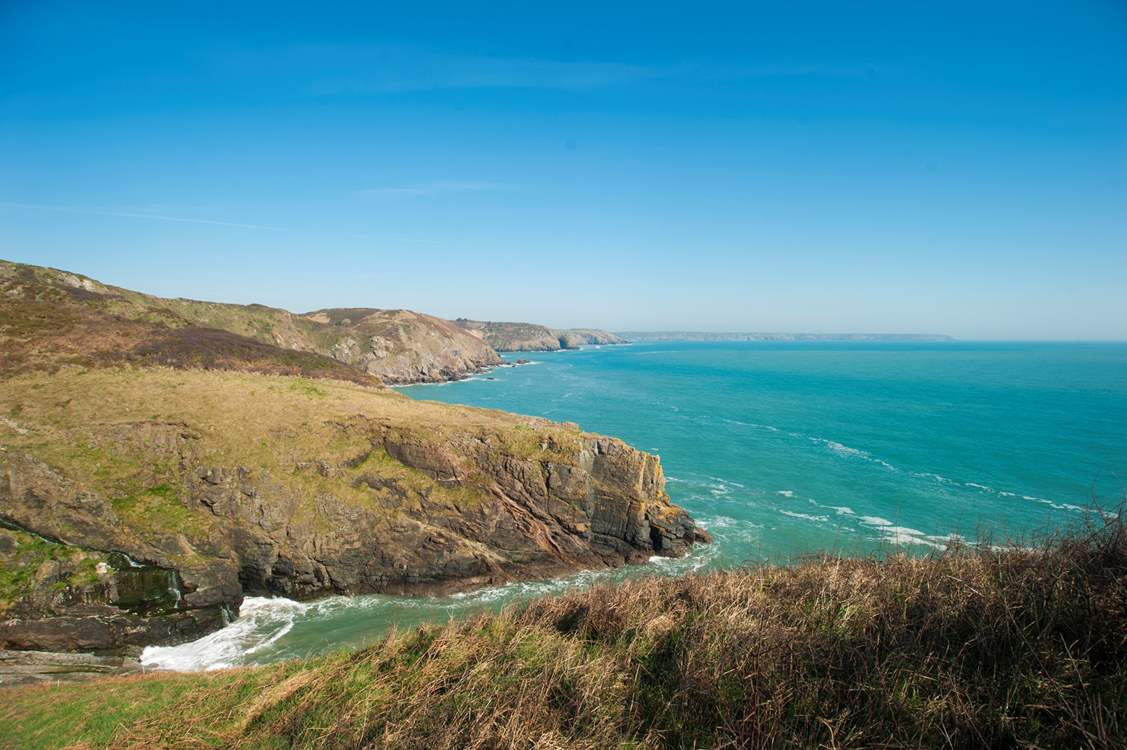 Pick up the coastal path a few minutes walk away.