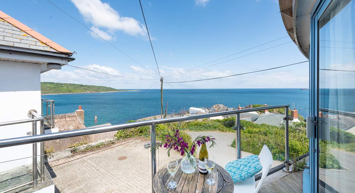Boak Villa is a magical place for a getaway. The balcony looks over the harbour and bay.
