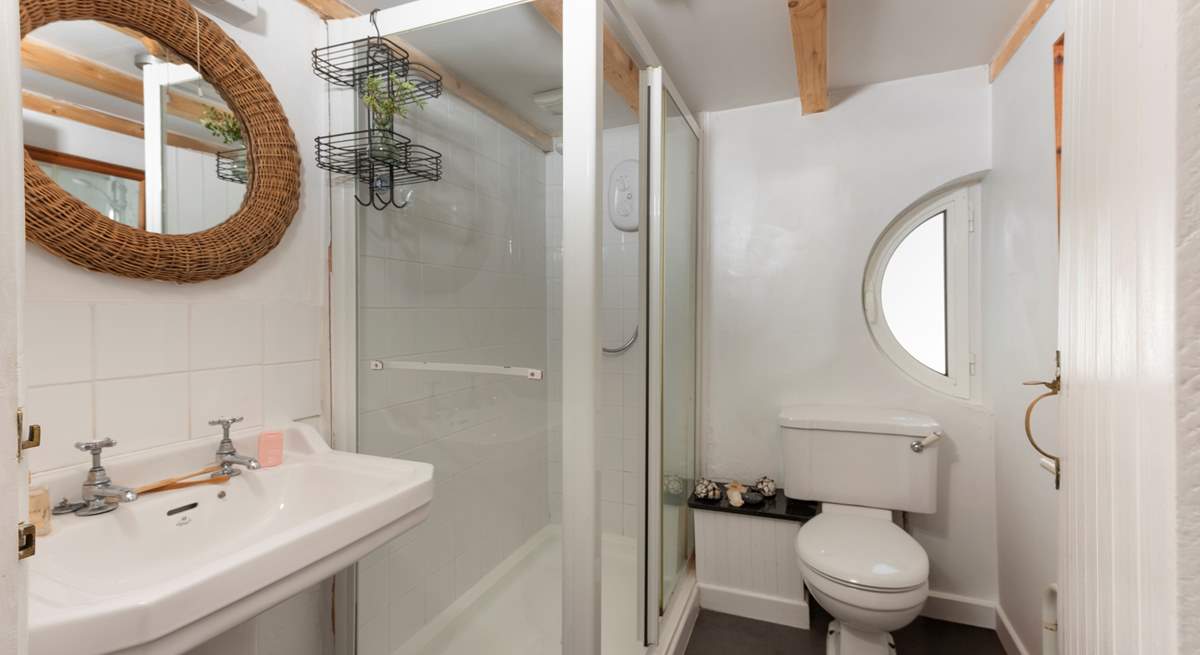 The shower-room on the upper ground floor.