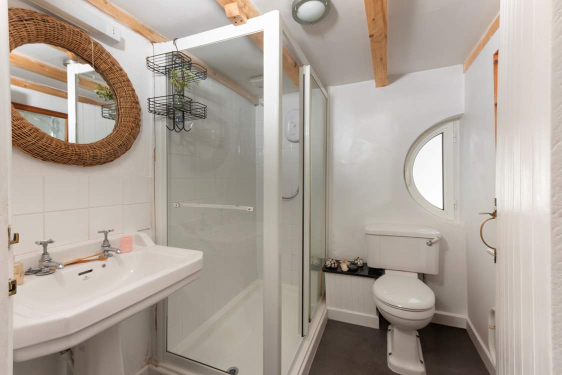 The shower-room on the upper ground floor.
