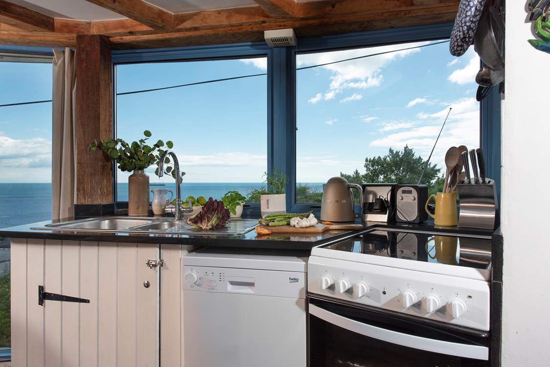 Let the seascape inspire you, you can pick up the coastal path nearby.