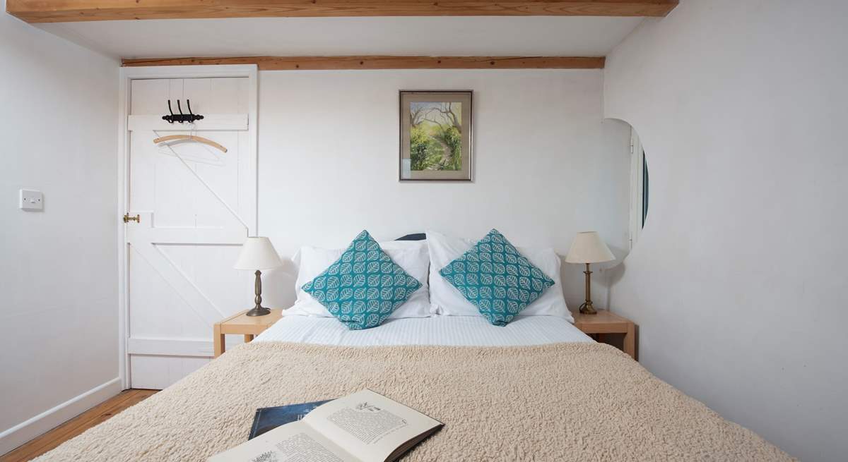 Bedroom 1 has a comfortable double bed. A travel cot or Moses basket will fit snuggly here. 