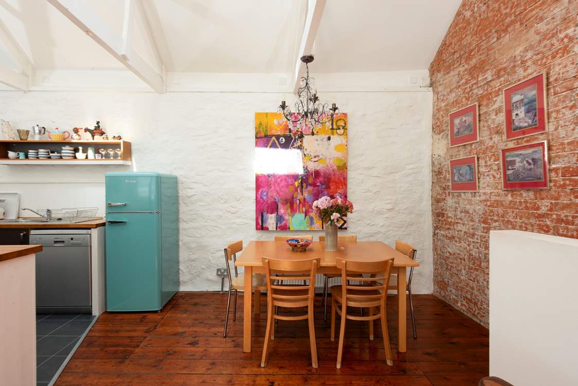 Gather round the dining-table and plan your day's adventures.