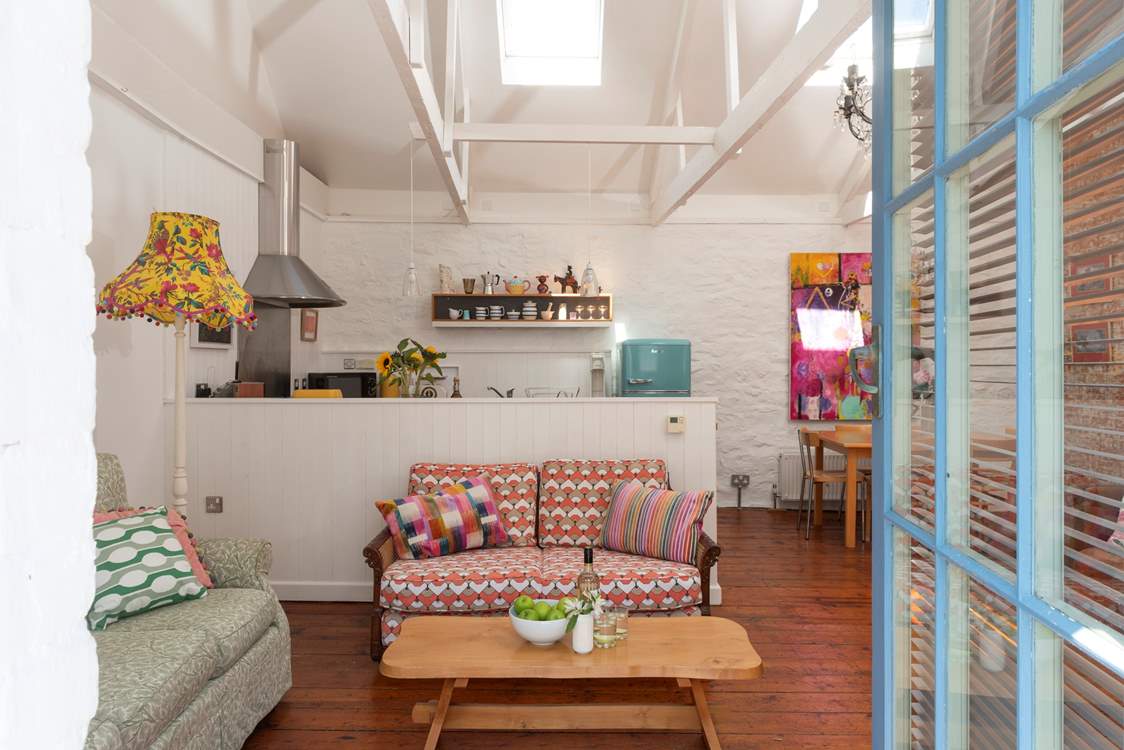 A cleverly created living space bursting with charm and style.