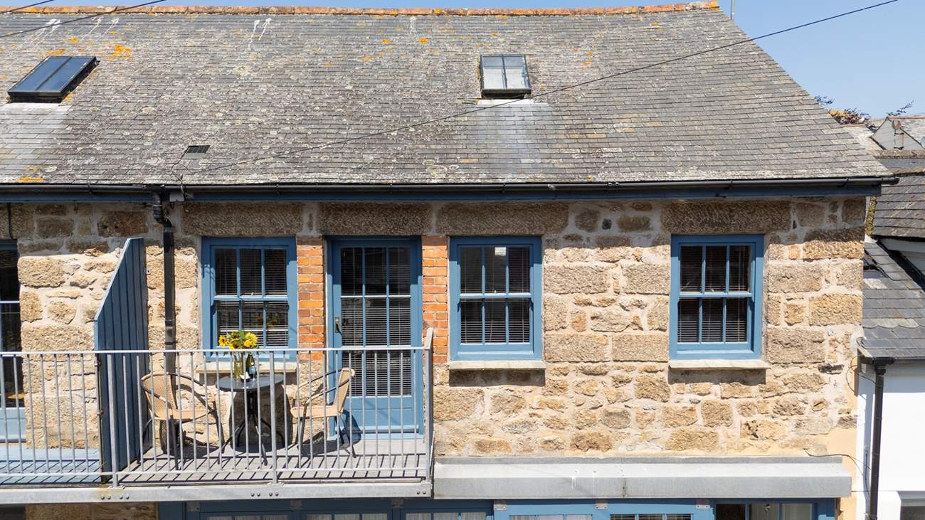 The sweet balcony accessed from the open plan area.