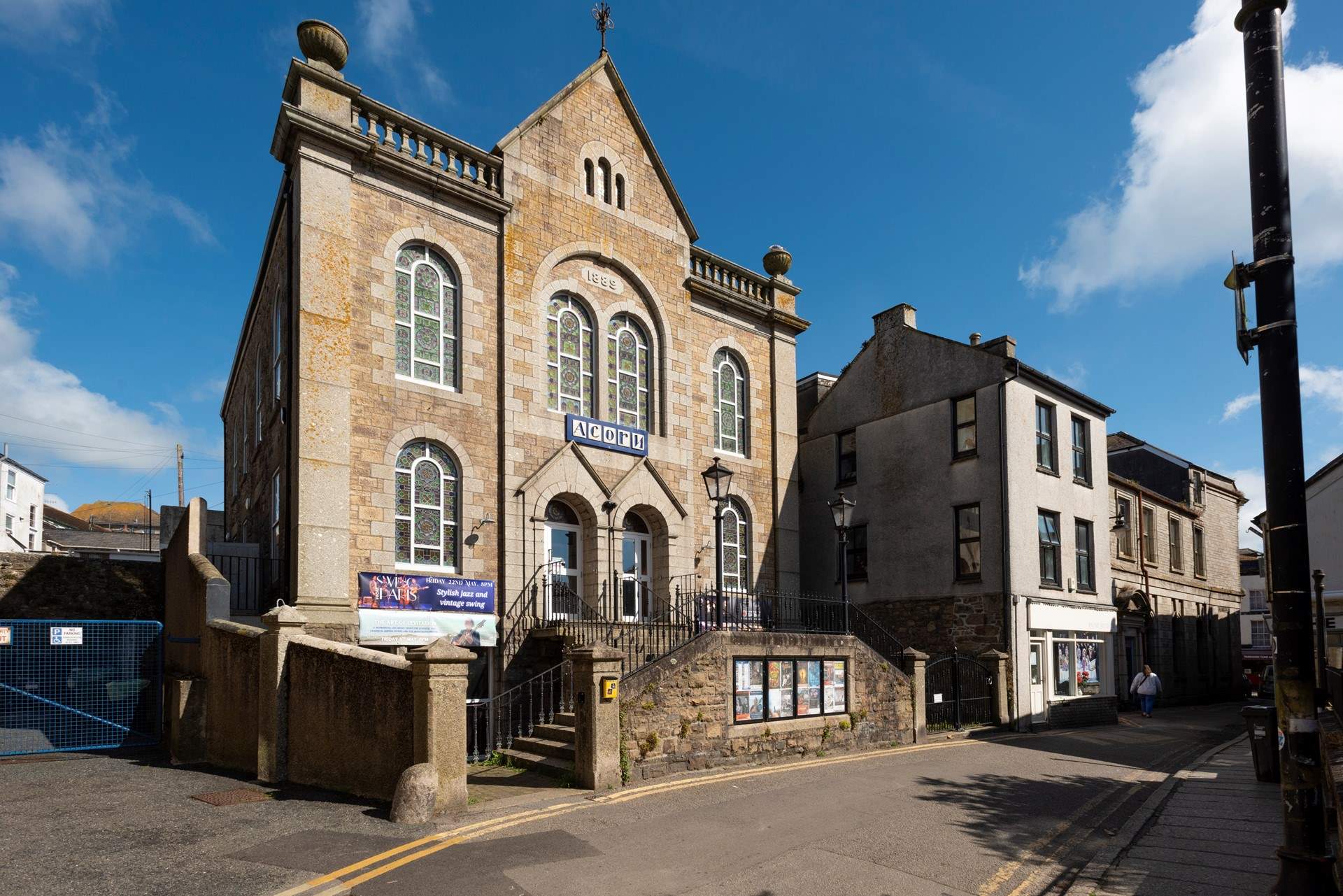 The Acorn theatre showcasing local talent is just a few minutes walk from The Works.
