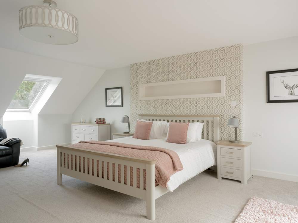 The seating area is perfect for cosying up with a good book.