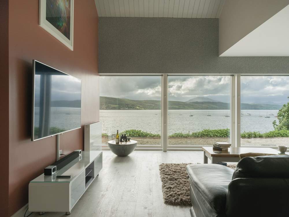 The view from all the living-room windows is magnificent.