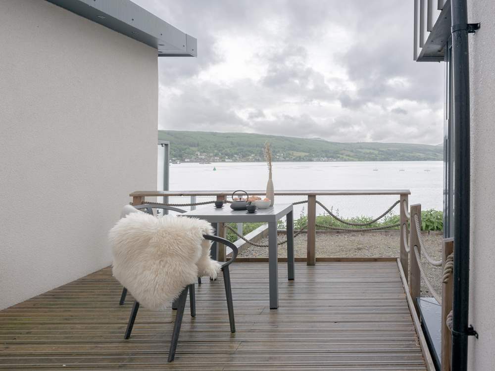 Private seating areas are outside each living-room with super views, of course.