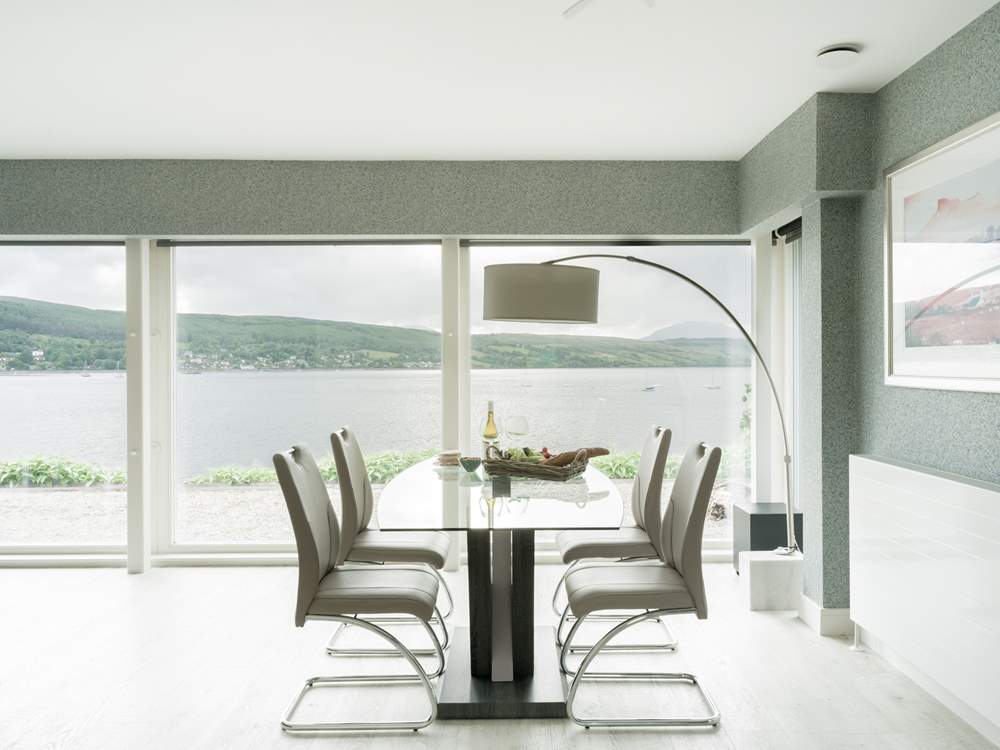 There are dining-areas in both living-rooms.