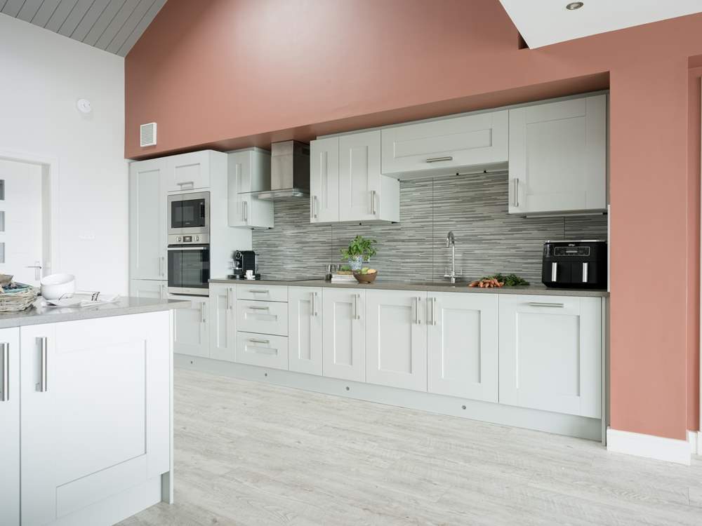 The contemporary kitchen has everything you will need.