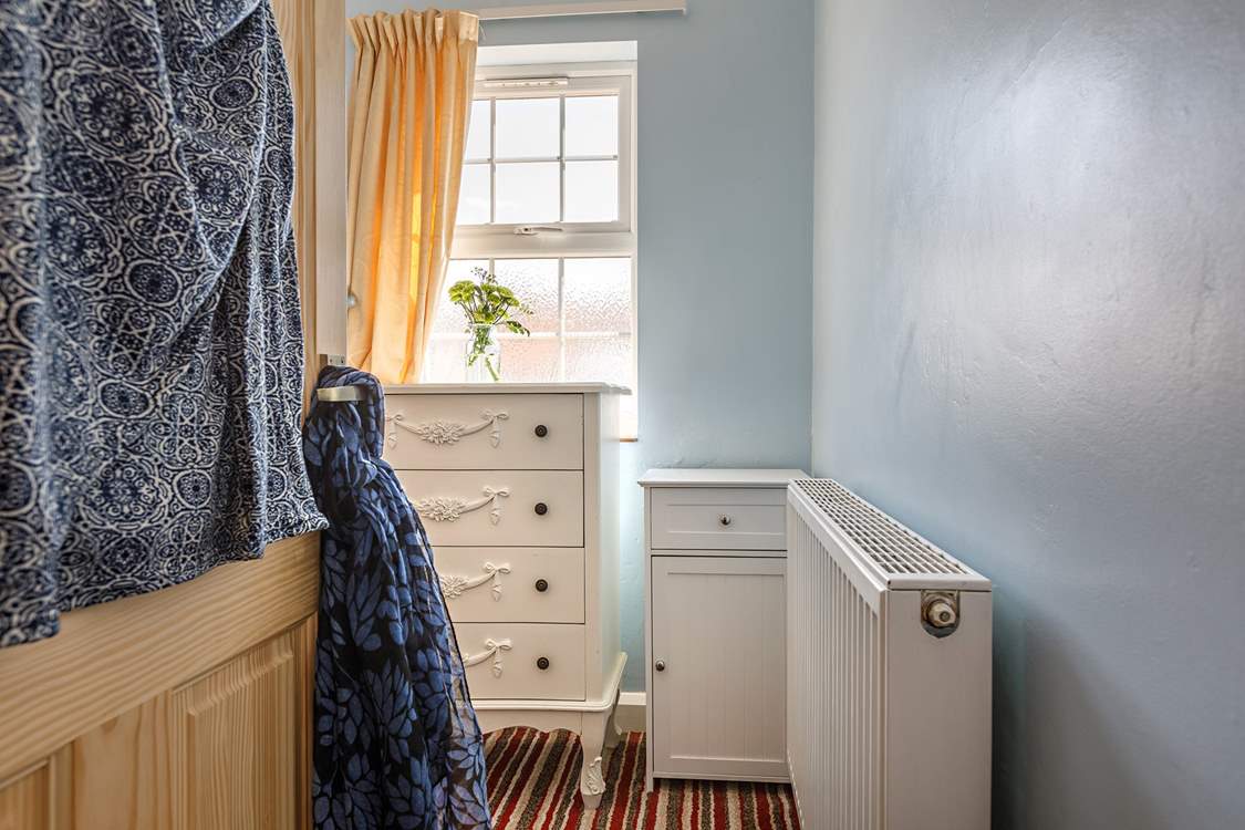 A dressing-room offering additional storage.