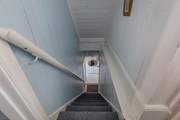 The steep staircase leads up to the most amazing views!