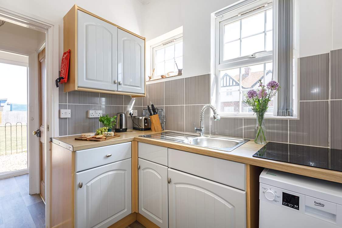 Plenty of gadgets in the kitchen.