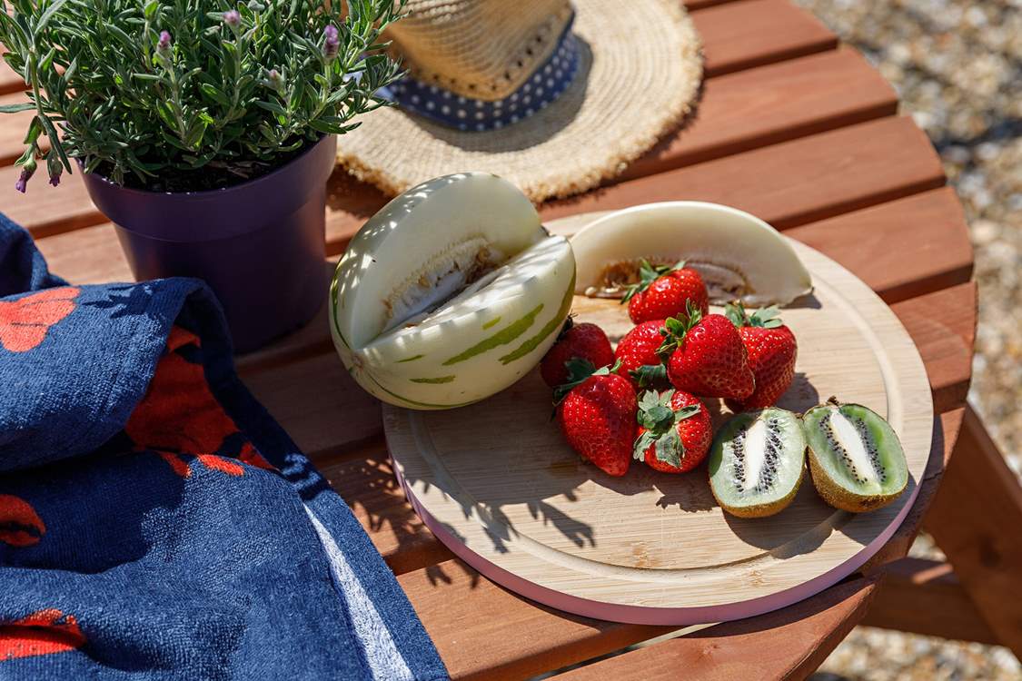 Locally-sourced produce close by at the local farm shops.