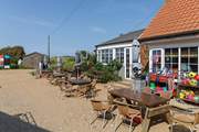 The fabulous beach cafe at Old Hunstanton is well worth a visit, just a short walk away.
