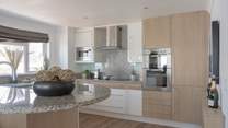 Enjoy the views whilst cooking up a family feast in the fully equipped kitchen.