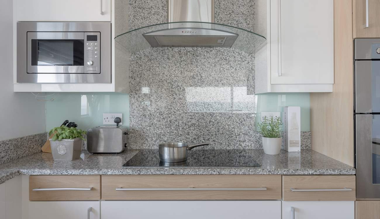 The kitchen has been fitted with all the mod-cons.