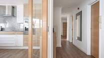 The entrance hall links all the rooms together.