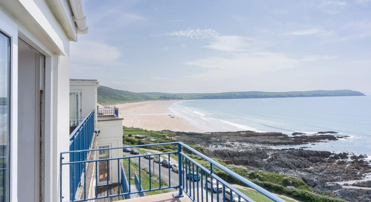 Head out for a morning run from Woolacombe to Putsborough beach.