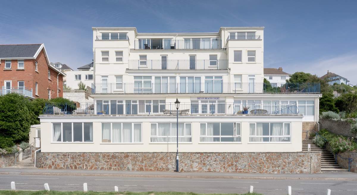Devon Beach Court is the penthouse apartment to the left.