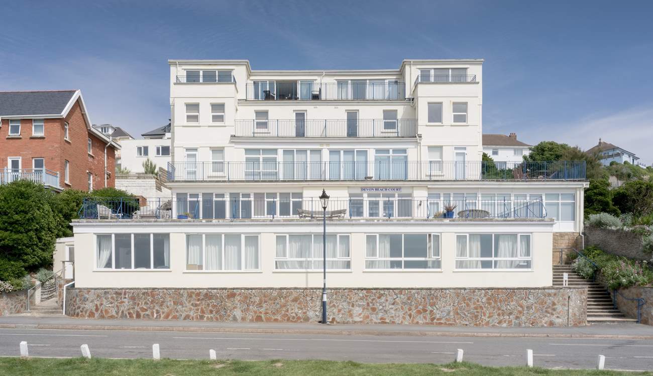 Devon Beach Court is the penthouse apartment to the left.