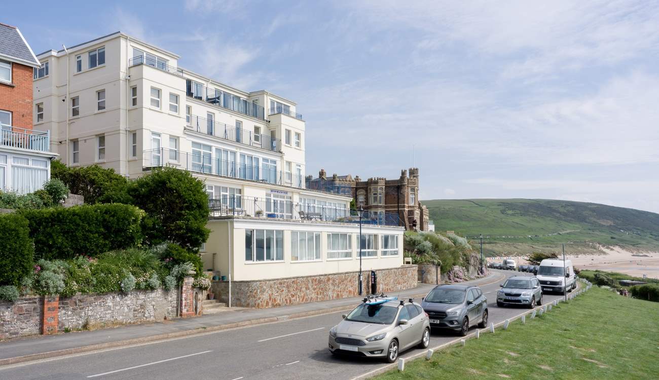 The penthouse apartment offers the perfect backdrop to a seaside setting with views up and down the coast.
