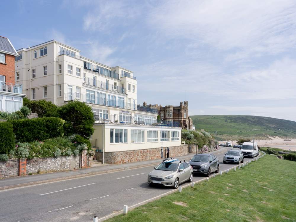 The penthouse apartment offers the perfect backdrop to a seaside setting with views up and down the coast.