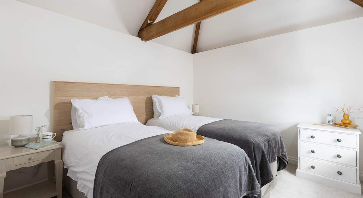 The second bedroom also has creek views and lovely original features. 