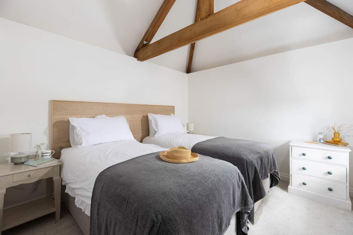 The second bedroom also has creek views and lovely original features.
