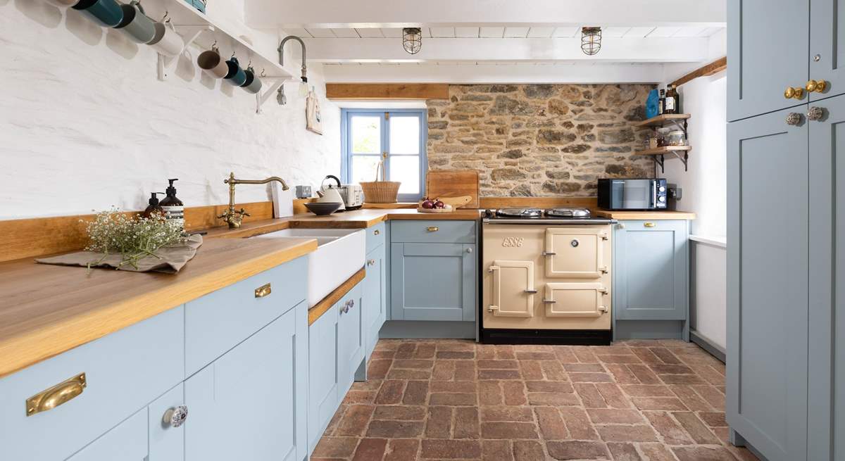 The charming cottage kitchen for all your culinary needs. 