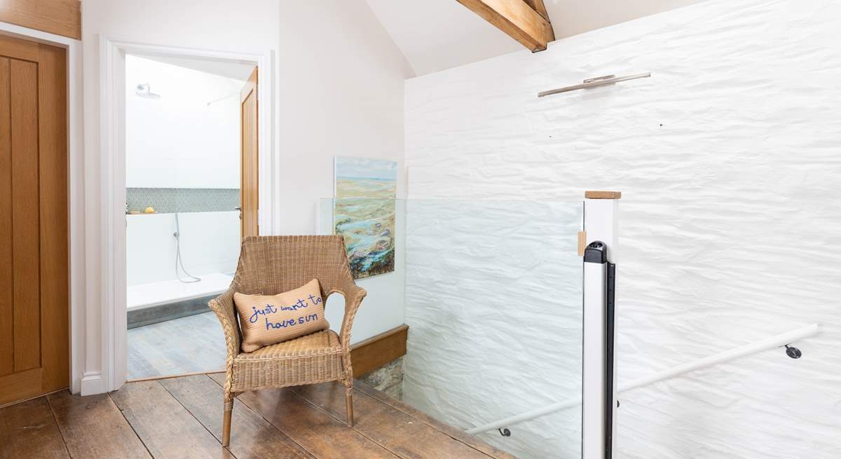 Even the landing is a calming space. 