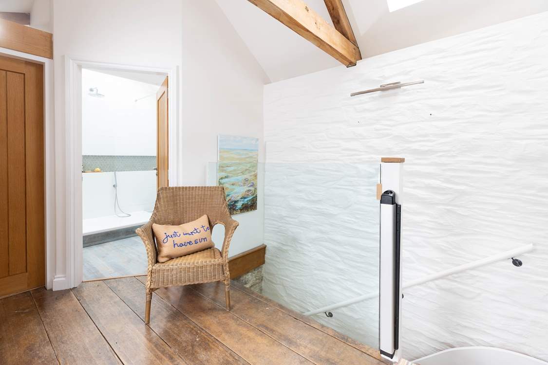 Even the landing is a calming space.