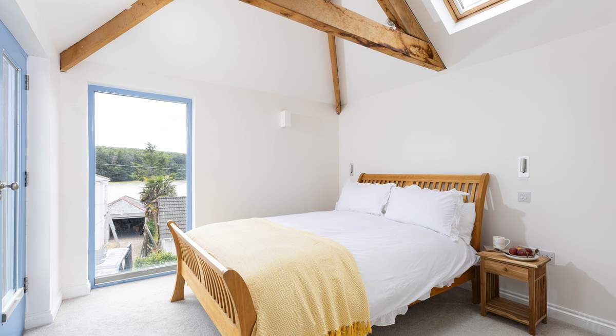 The principal bedroom has such a tranquil outlook. 
