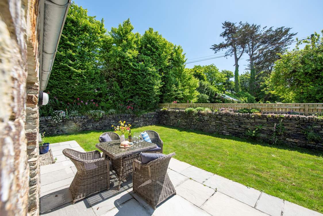 The wrap-around garden will delight all guests.