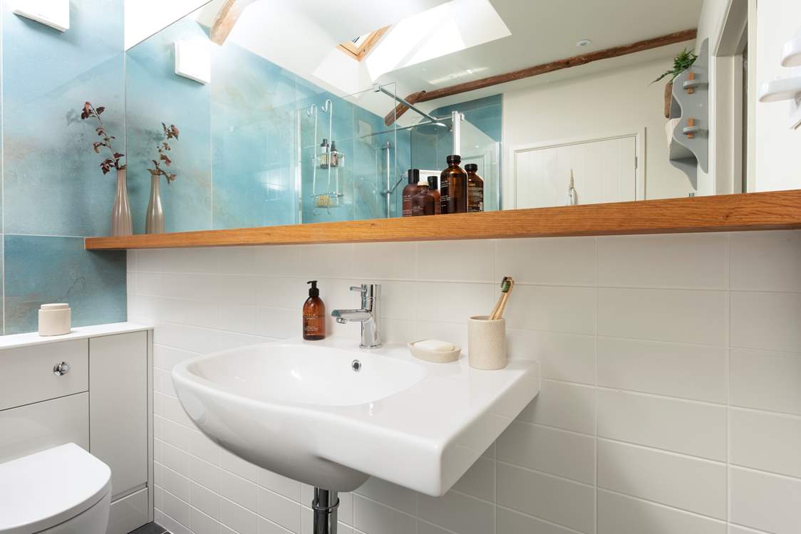 The shower-room is situated on the ground floor.