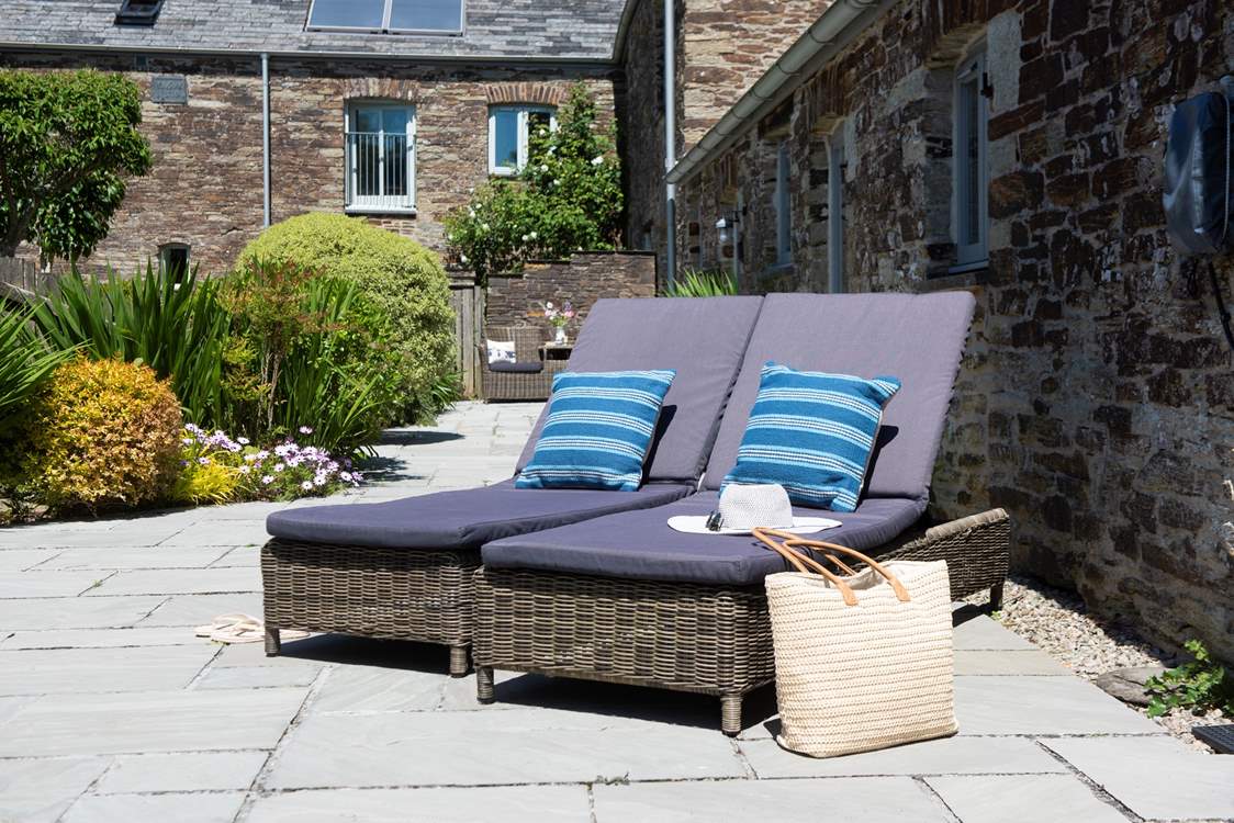 The sun loungers are the perfect excuse for doing absolutely nothing.