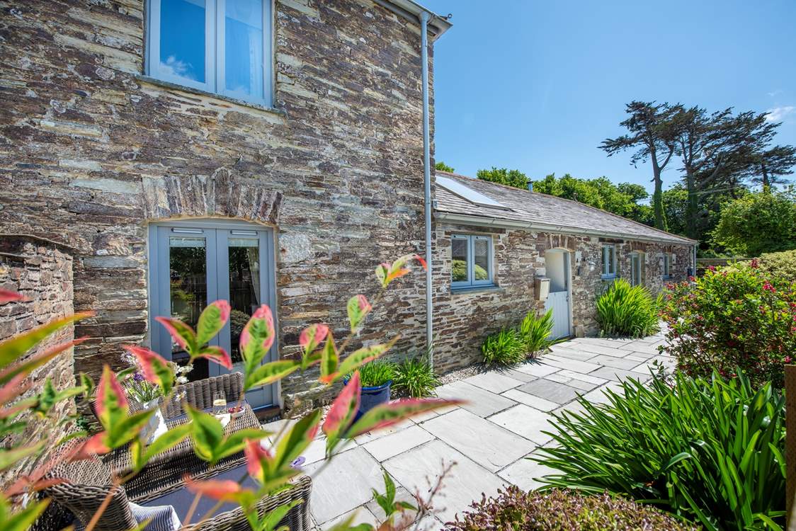 The Milk Shed - basking in the Cornish sunshine.