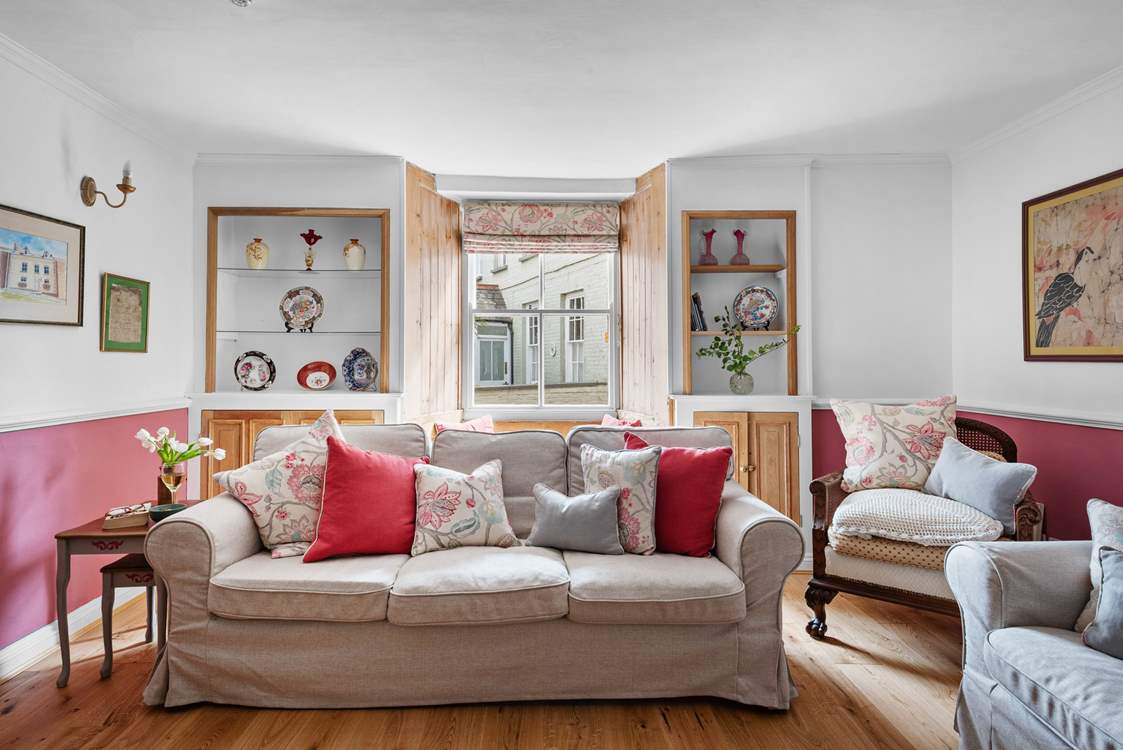 Plenty of room for all to gather in the sitting-room.