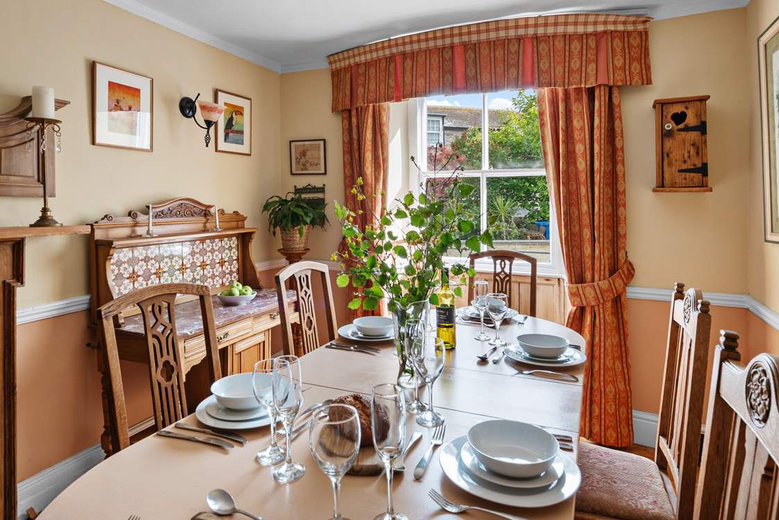 For more formal meals, the dining-room awaits.