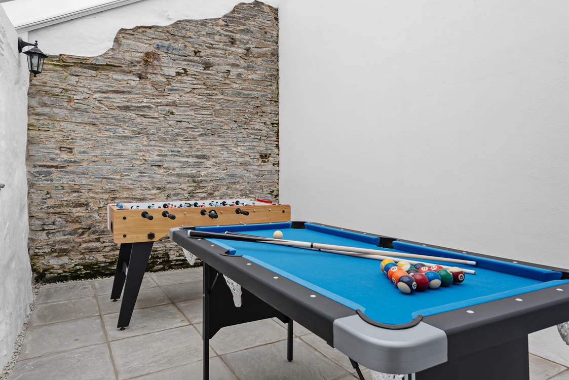 Have some fun in the games-room - there's pool, table-football and darts on offer.