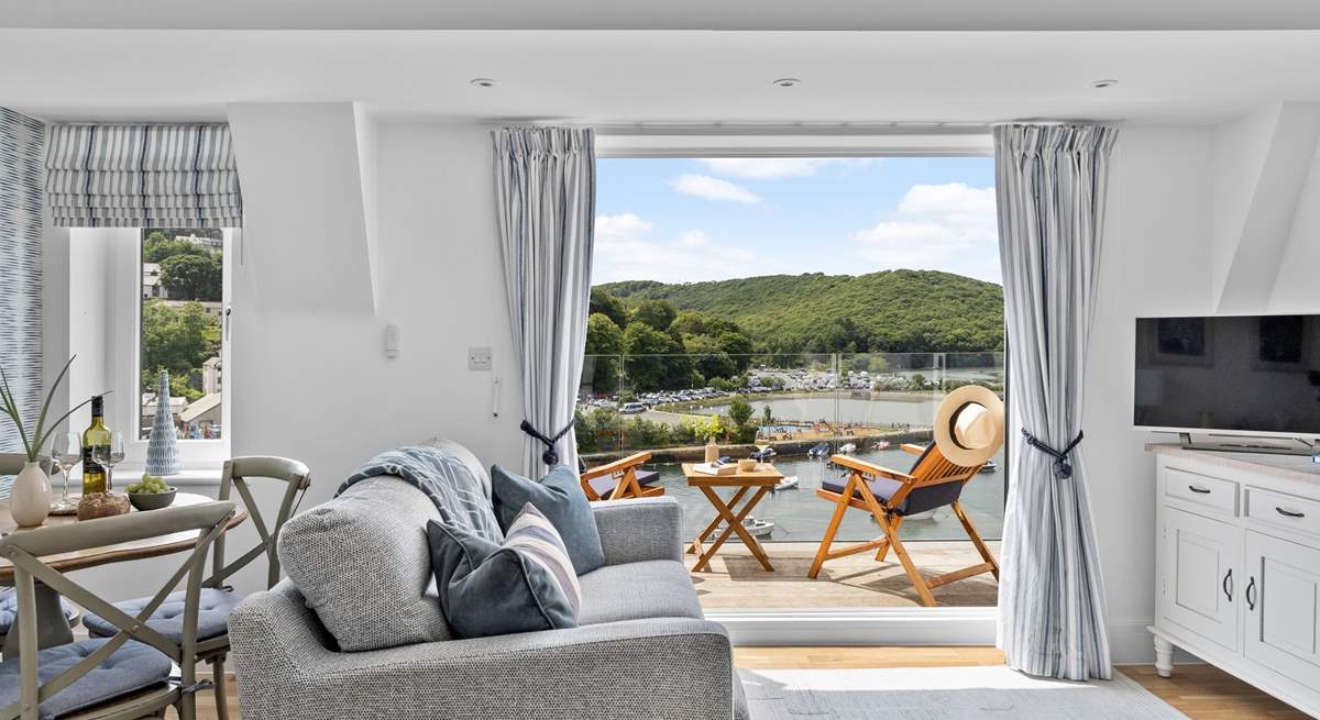 Enjoy days lounging on the sofa soaking in that view.