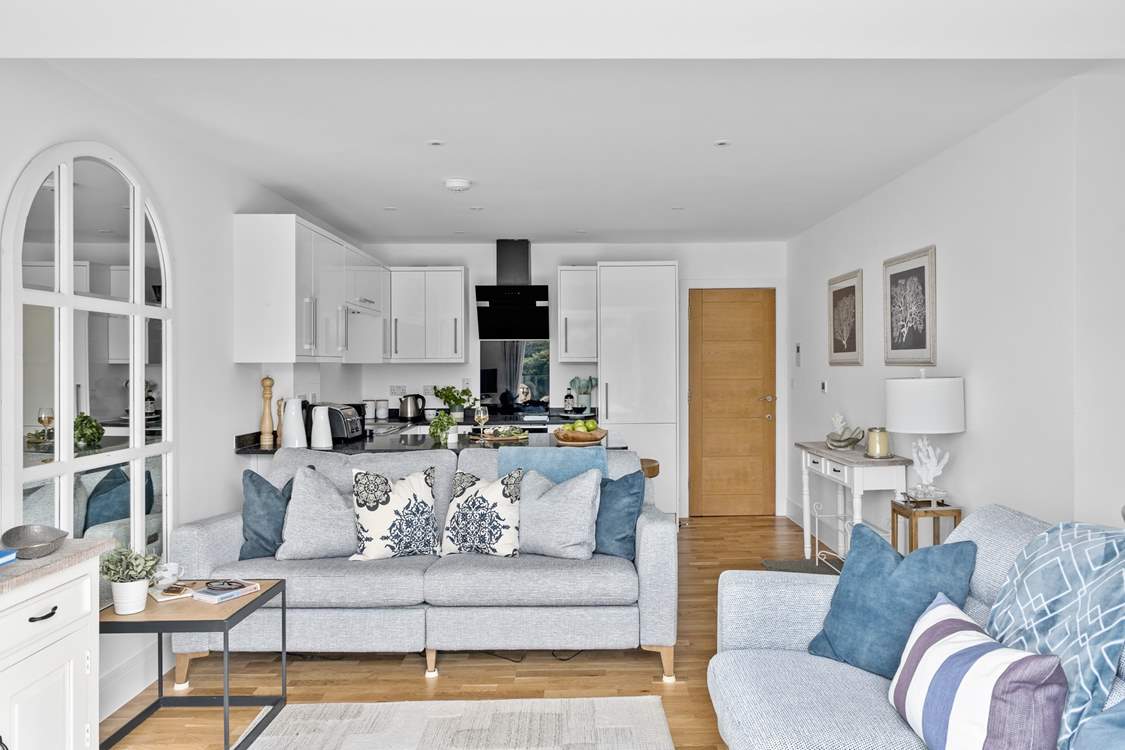 Open plan living is the order of the day.