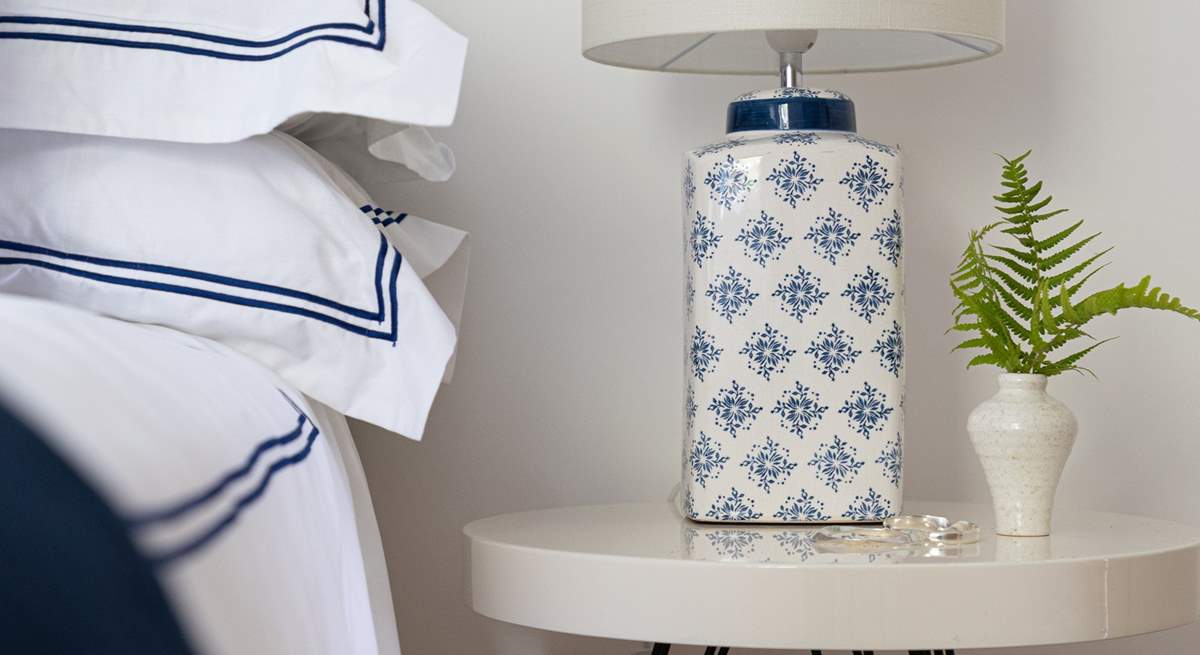 The coastal colours flow throughout the apartment.