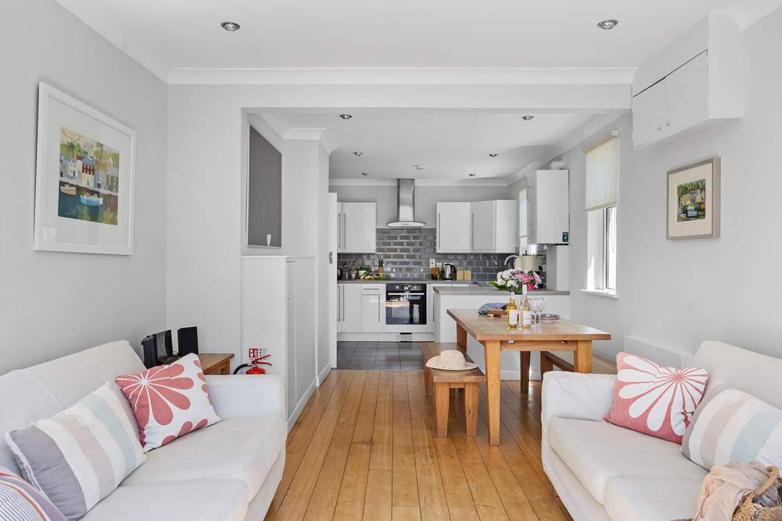 Open plan living is the order of the day.