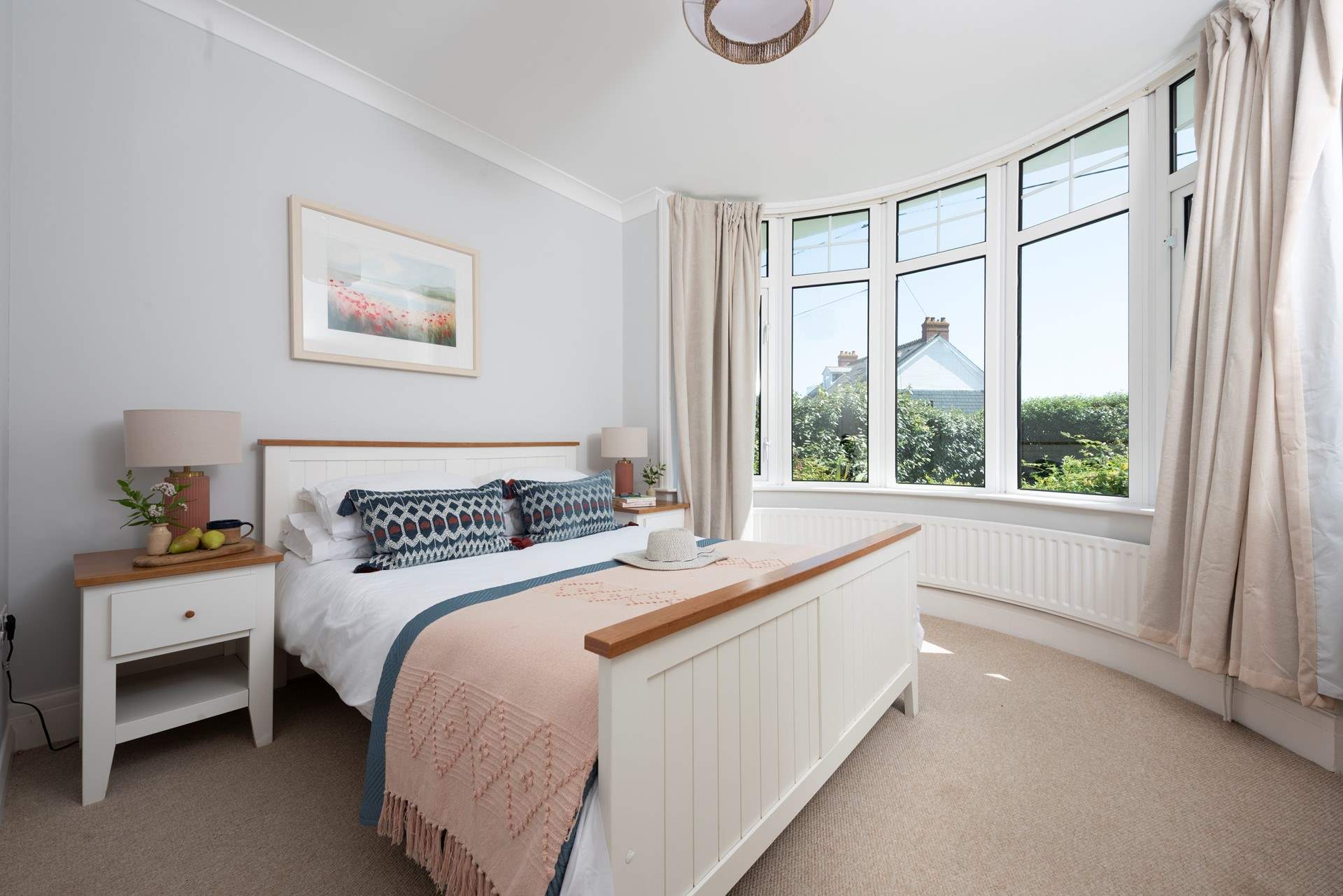 There are three pretty bedrooms at Flipflops.