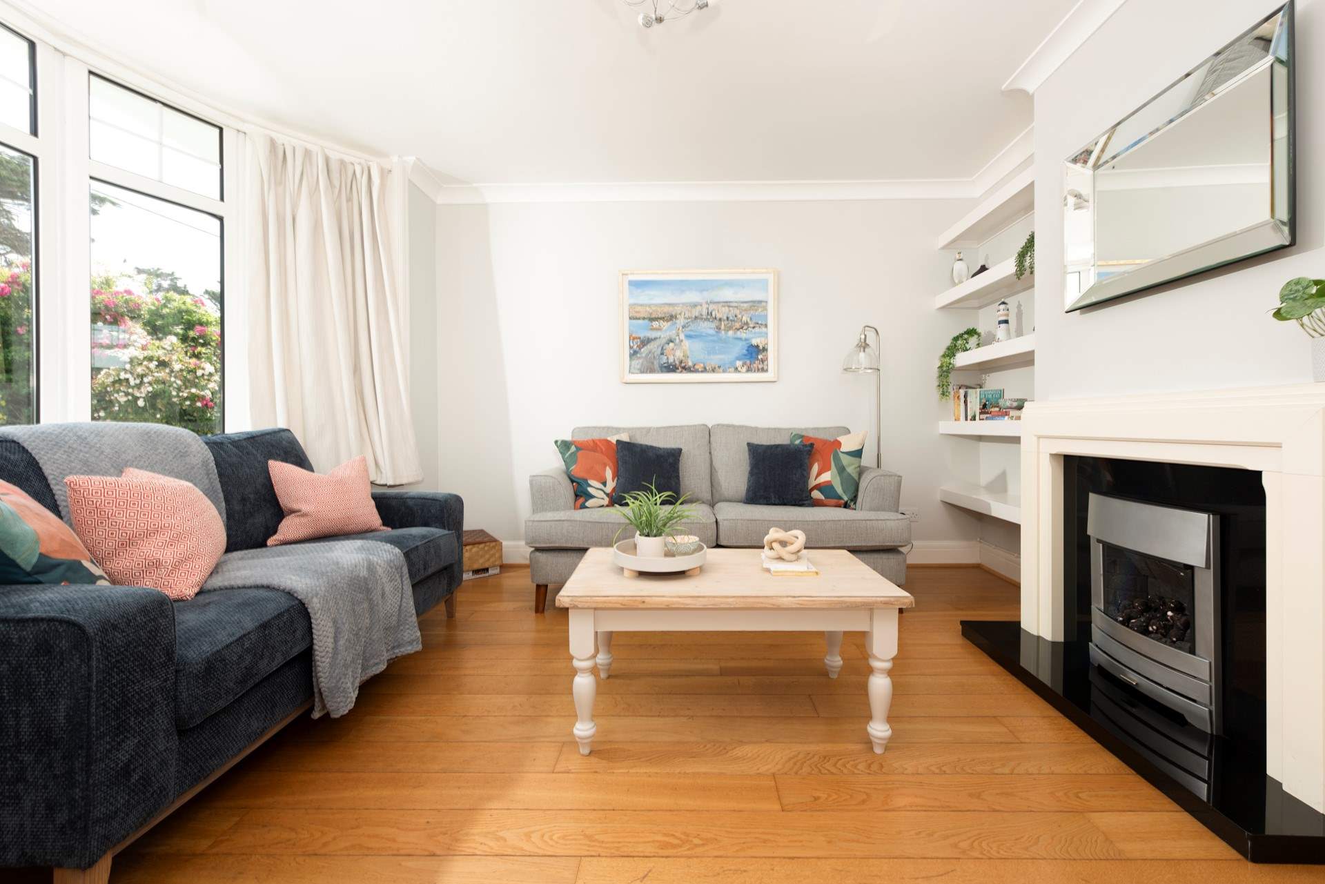 There's a second sitting-room where all can gather.