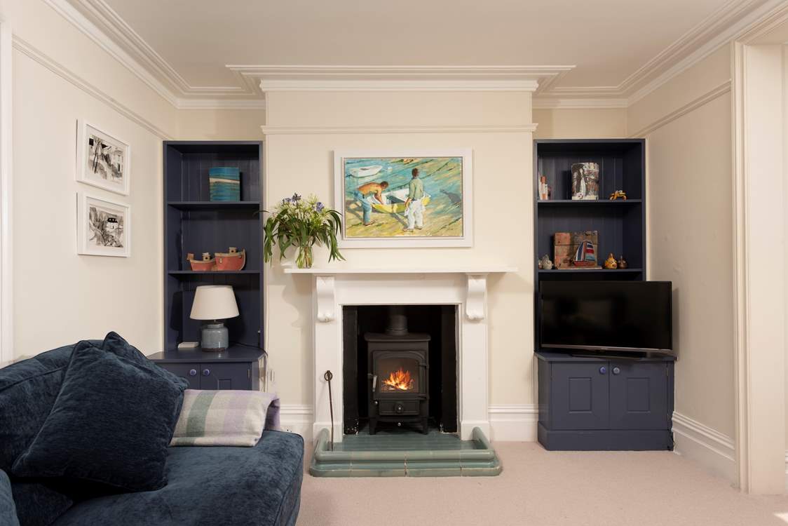 Snuggle up in front of the wood-burner on cooler days.