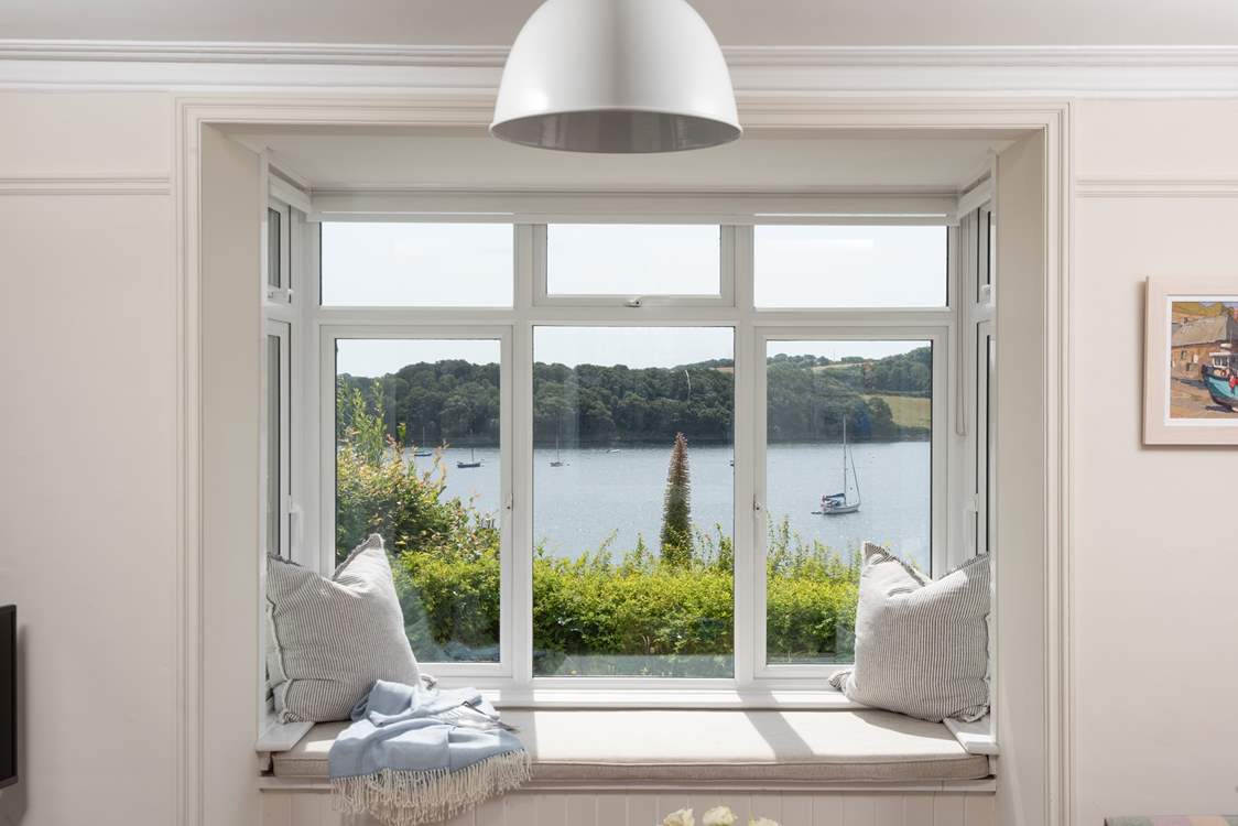 The window seat is the perfect place to sit and enjoy your morning coffee, whilst taking in the view of course!