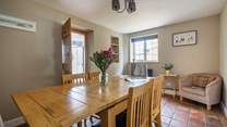 Gather everyone around the dining-table to chat about the adventures of the day.